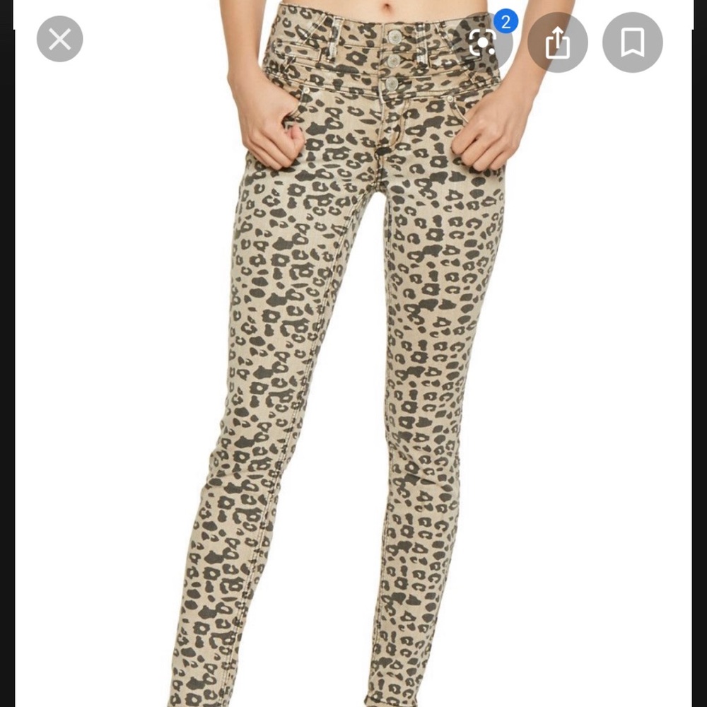Almost Famous Leopard Jeans